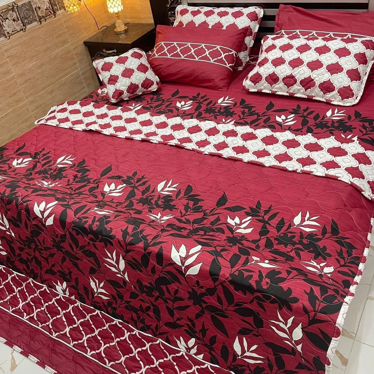 7 Pcs Comforter Set King Size Design KCC 00382