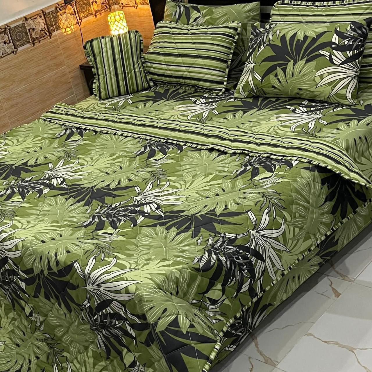 7 Pcs Comforter Set King Size Design KCC 00384