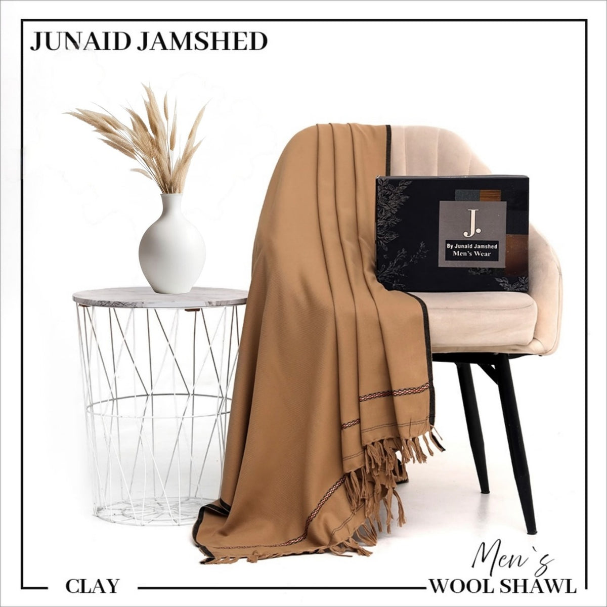 (Men's wool Shawl) 0247