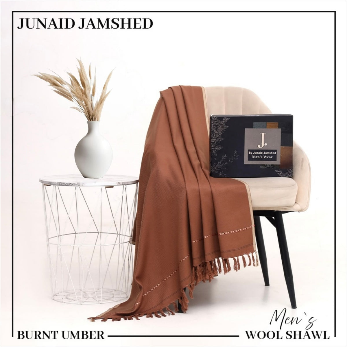 (Men's wool Shawl) 0249