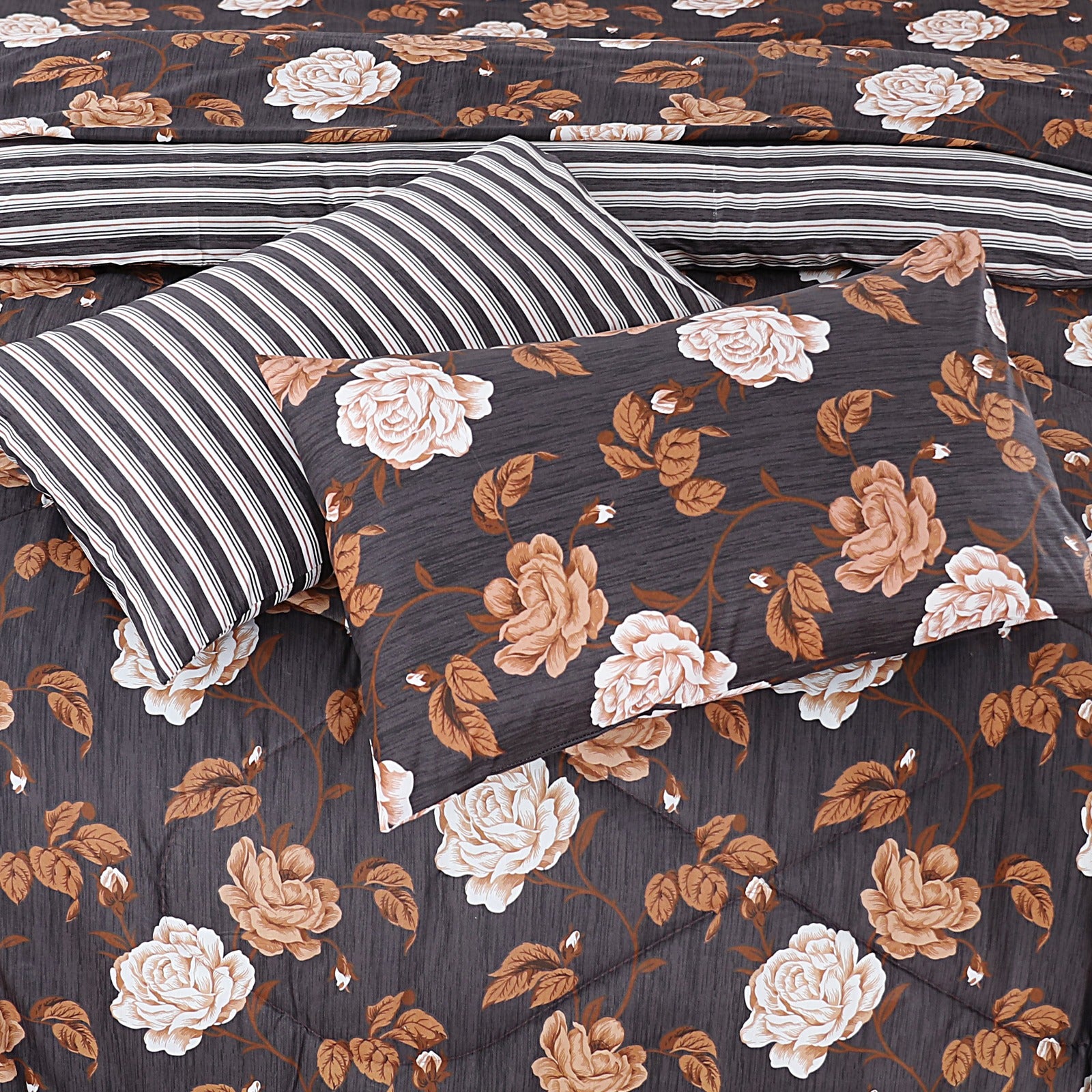 7 Pcs Comforter Set King Size Design KCC 00396