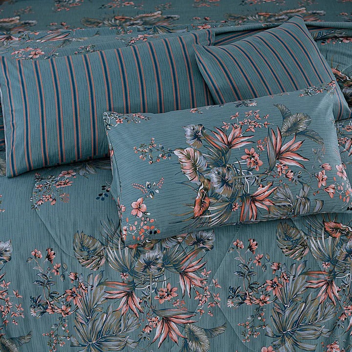 7 Pcs Comforter Set King Size Design KCC 00393