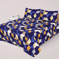 3PCS KING COTTON BED SHEET  B-818