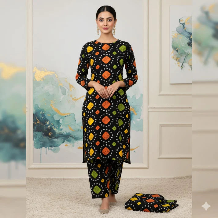 2 Piece  Lawn Digital Print Suit Design LS199