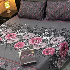 3PCS KING COTTON BED SHEET  B-8581