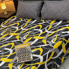 3PCS KING COTTON BED SHEET  B-8584