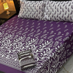 3PCS KING COTTON BED SHEET  B-830