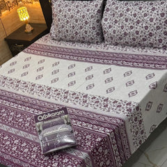 3PCS KING COTTON BED SHEET  B-839