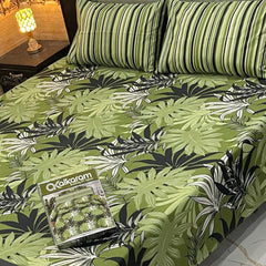 3PCS KING COTTON BED SHEET  B-844