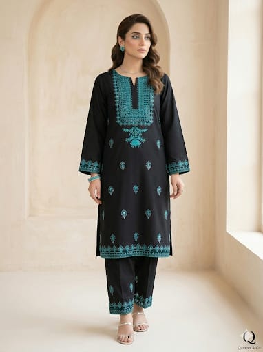Embroidery Shirt sleeves and Trouser