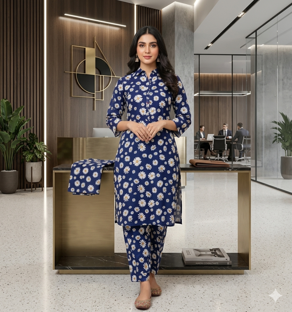 2 Piece Lawn Digital Print Suit Design LS188